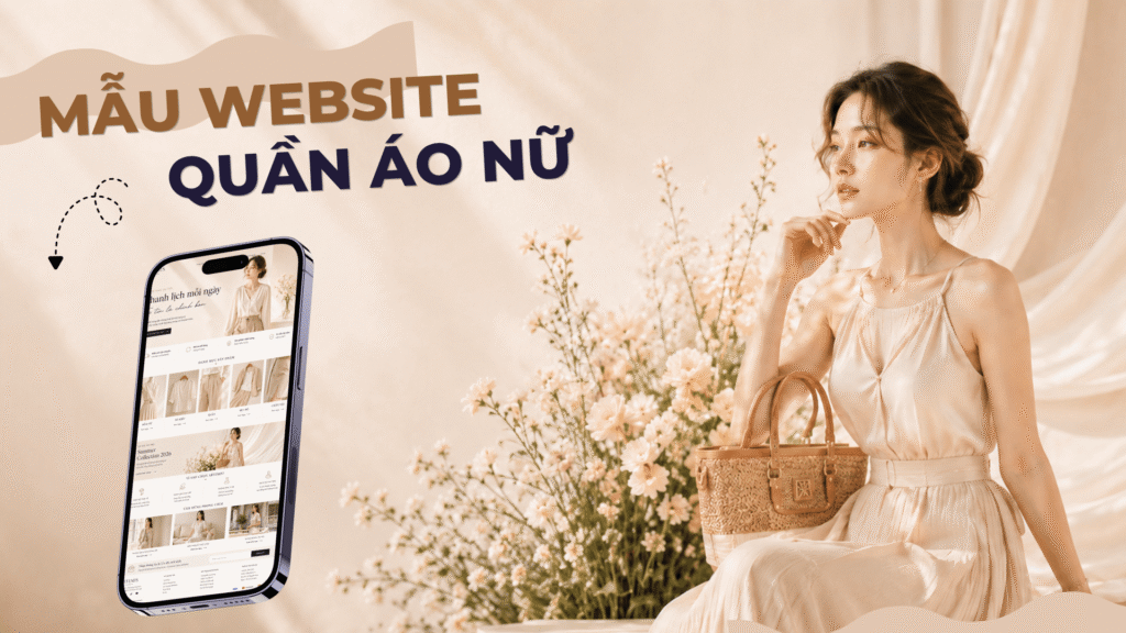 Mẫu website quần áo nữ của GEDA