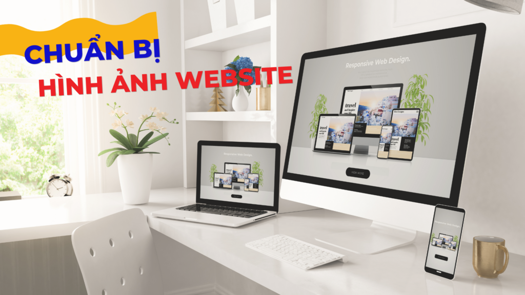 Chuẩn bị hình ảnh để thiết kế website