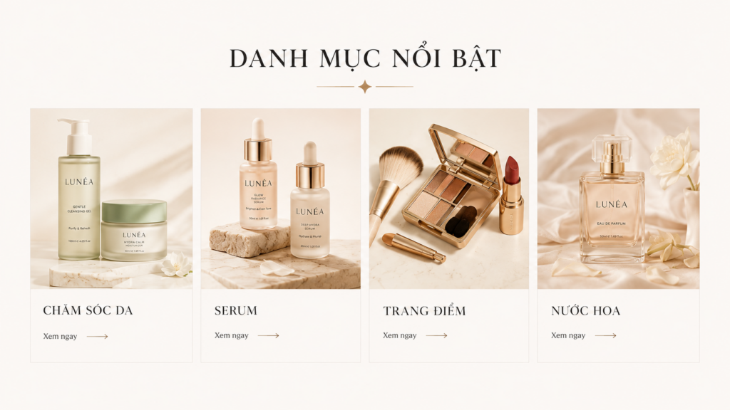website mỹ phẩm