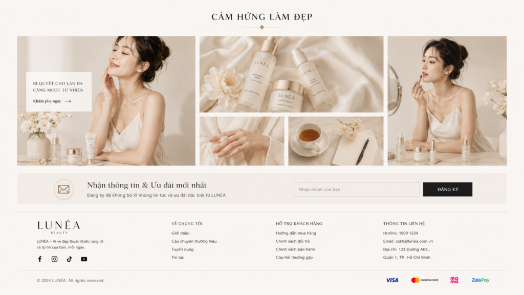 website mỹ phẩm