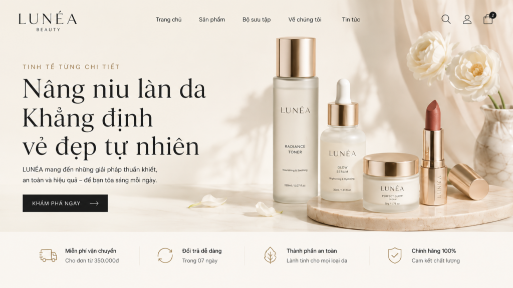website mỹ phẩm