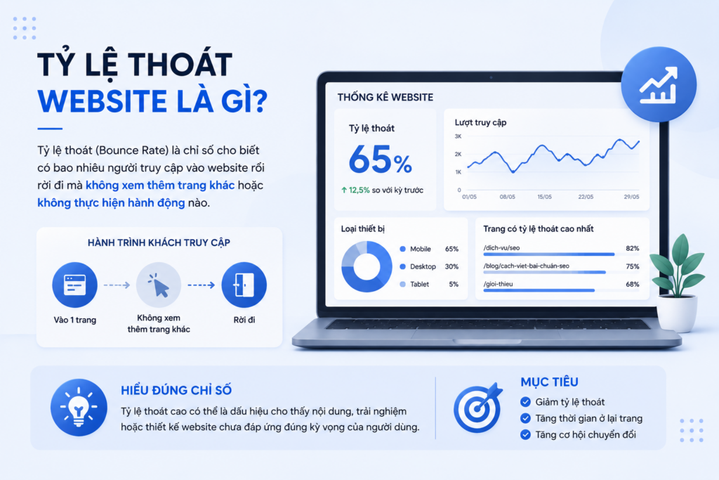 Vì sao tỷ lệ thoát website doanh nghiệp cao?