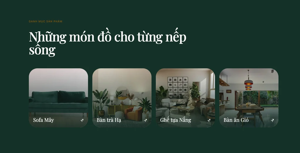 Mẫu website bán hàng nội thất  – Tinh tế và hiện đại