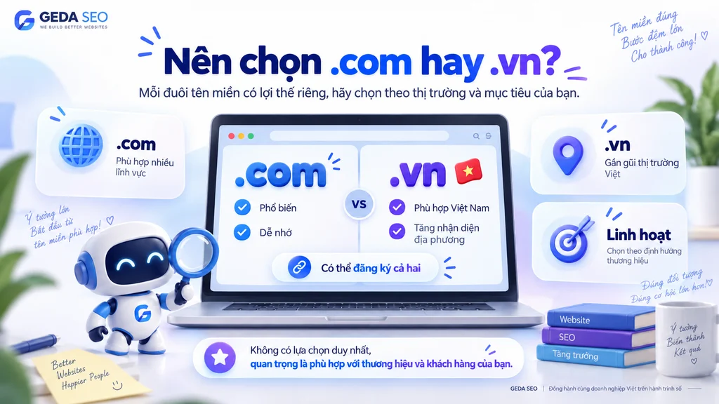 Tên miền website nên chọn thế nào để dễ nhớ và chuyên nghiệp