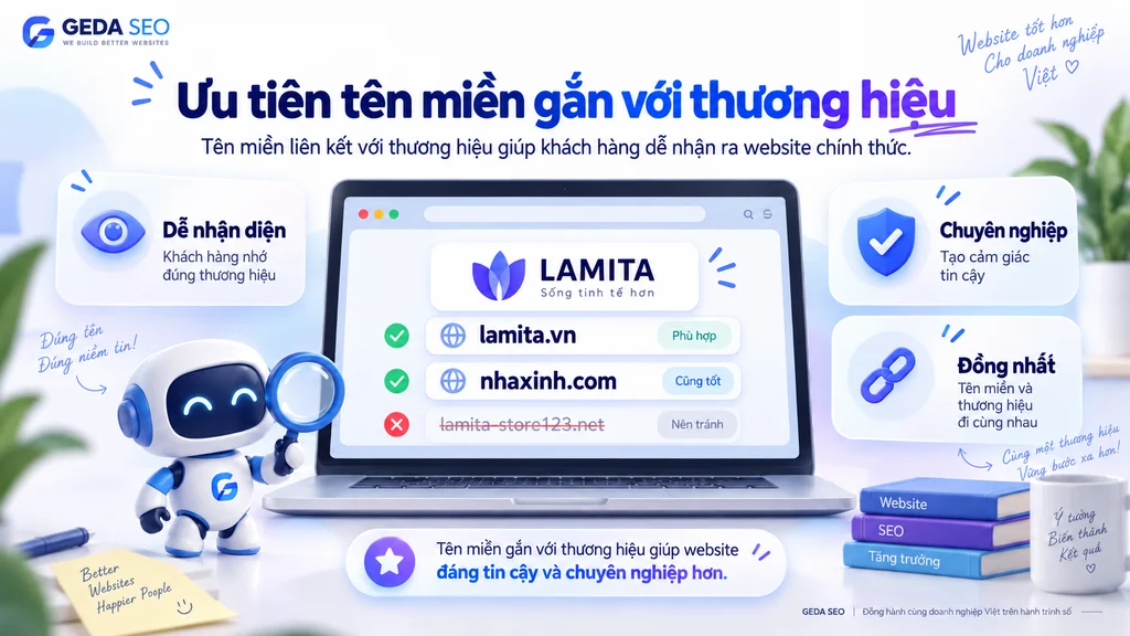 Tên miền website nên chọn thế nào để dễ nhớ và chuyên nghiệp